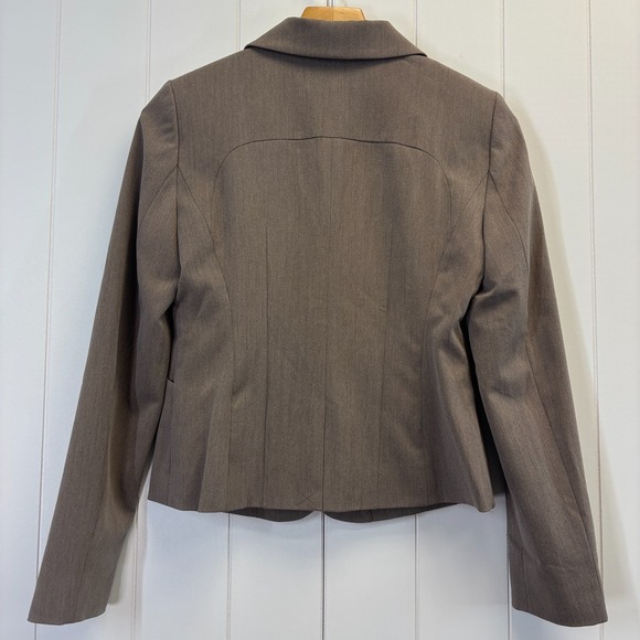 The Limited Womens Y2K Classic Sophisticated Blazer Size 2 Brown Minimalist NWT - Picture 3 of 10